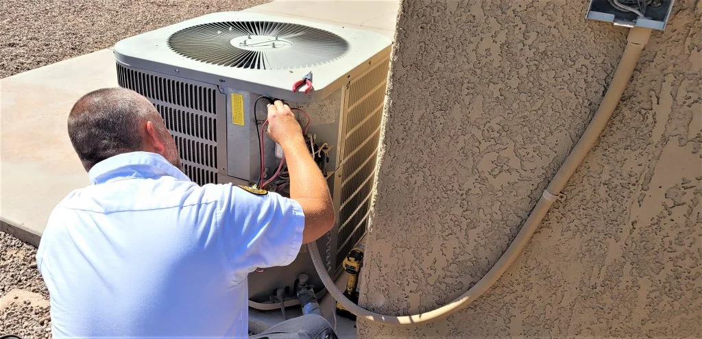 Commercial HVAC technician